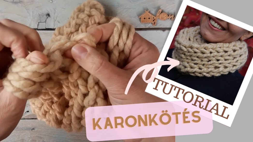 Karonkötés - Megastitch sál - VIDEO