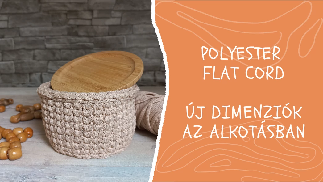 Új FonalLak Polyester Flat Cord