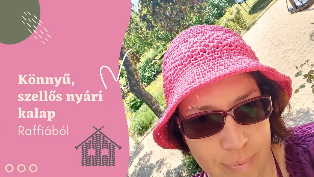 Könnyű, szellős nyári kalap raffiából