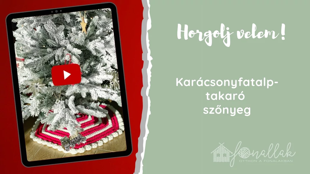 Fenyőtalp takaró Bobilon pólófonalból