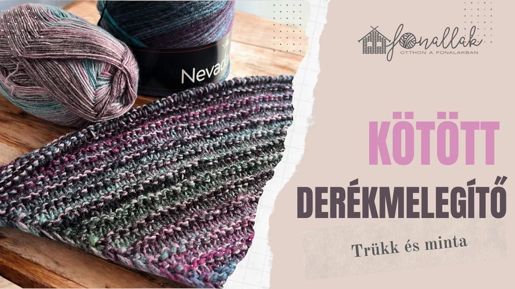 Kötött derékmelegítő