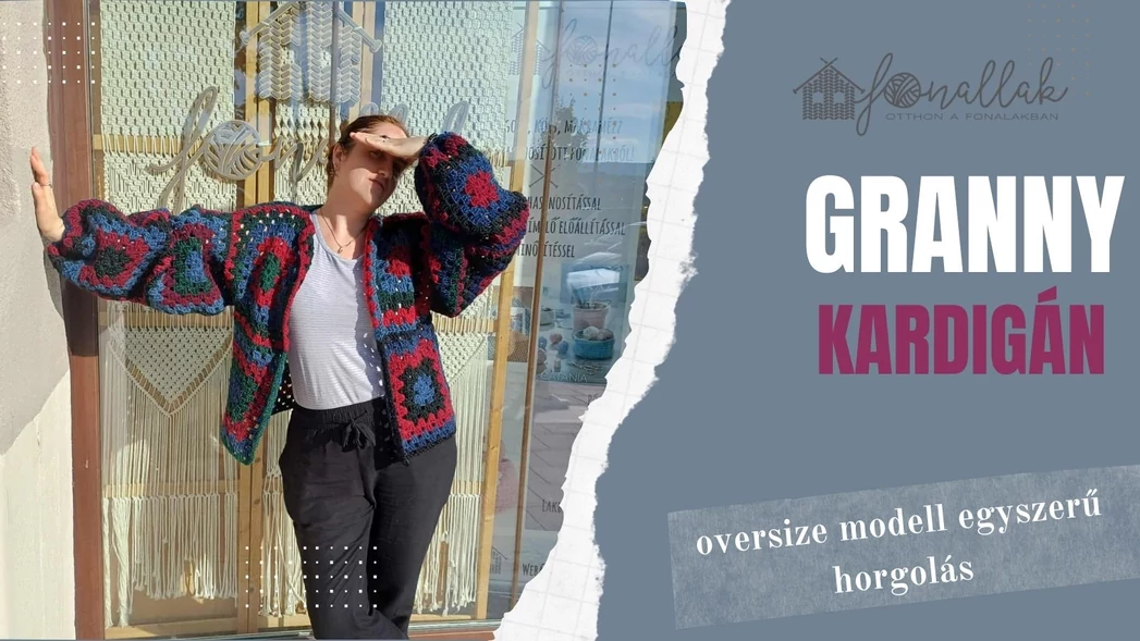 A nagyinégyzet (leánykori nevén Granny square) kardigán