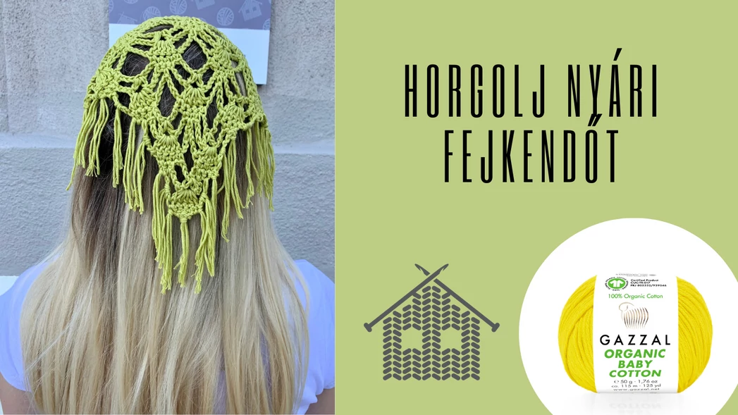 Strandra fel! Védd a fejed horgolt fejkendővel