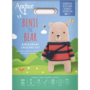 Anchor amigurumi horgoló szett - Benji, a medve