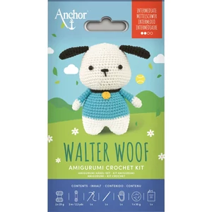 Anchor amigurumi horgoló szett - Walter, a kutya