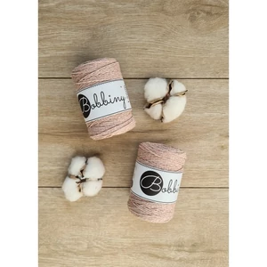 Bobbiny 3 Ply Makramé fonal 1,5 mm - PEACH SHAKE