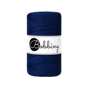 Bobbiny 3 Ply Makramé fonal 3 mm - INK  BLUE Bobbiny 3 Ply Makramé fonal 3 mm - INK  BLUE