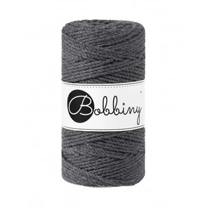 Bobbiny 3 Ply Makramé fonal 3 mm - GRAFIT