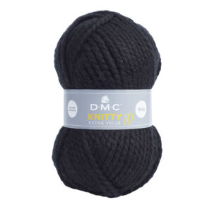 DMC Knitty 10 vastag fonal - fekete 965