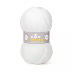 DMC Knitty 10 vastag fonal - fehér 962