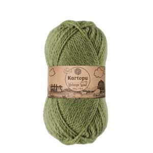 Kartopu Melange Wool - pasztel zöld