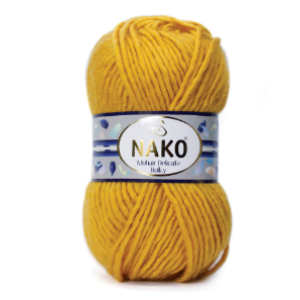 Nako Mohair Delicate Bulky - Mustár
