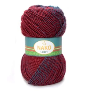 Nako Ombre - 20386 bordó-kék