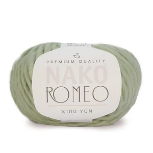 Nako Romeo 100% gyapjú chunky fonal – 12111 – Halvány oliva