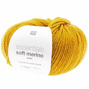 Rico Essentials Soft Merino Aran - mustár