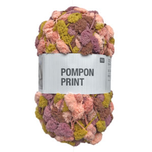 Rico Pompom print - mustár mix