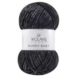 Bunny Baby plüssfonal - fekete