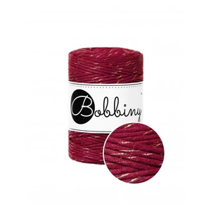 Bobbiny Baby kifésülhető makramé fonal 1,5 mm - GOLDEN WINE RED
