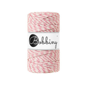 Bobbiny 3 Ply Makramé fonal 3 mm - Magical Collection - Pastel Pink