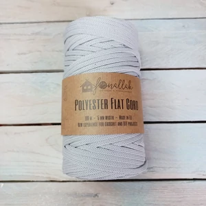 Fonallak PP flat cord - VILÁGOS SZÜRKE
