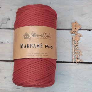 Macrame Pro makraméfonal - 3 mm kifésülhető 140 m  - bordó