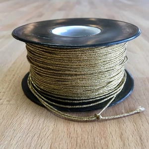 Makramézsinór nanocord PP 1 mm - Arany