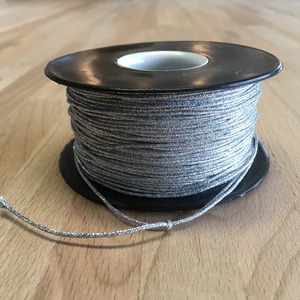 Makramézsinór nanocord PP 1 mm - Ezüst