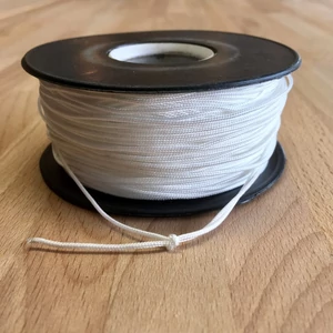 Makramézsinór nanocord PP 1 mm - Fehér