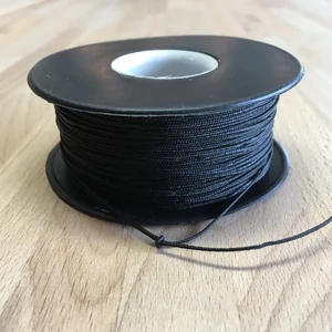 Makramézsinór nanocord PP 1 mm - Fekete
