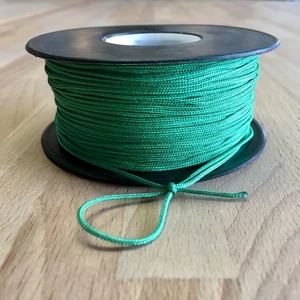 Makramézsinór nanocord PP 1 mm - Smaragdzöld
