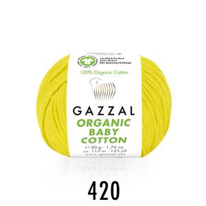 Gazzal Organic Baby Cotton – citromsárga