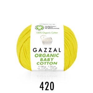 Gazzal Organic Baby Cotton – citromsárga