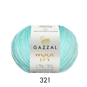 Gazzal Wool 175 100% merino – türkisz