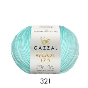 Gazzal Wool 175 100% merino – türkisz