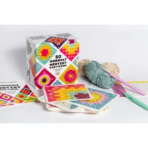 50 horgolt négyzet kártyákon 50 horgolt négyzet kártyákon