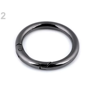 Nyitható karika 32 mm - fekete nikkel