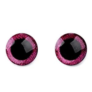 Biztonsági szem gliterrel 25 mm - pink
