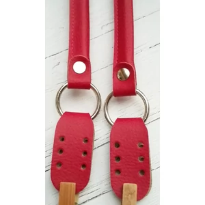 Táskafül 52+2x7 cm hosszú felvarrható - meggypiros
