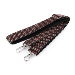 Textil crossbody táskafül karabinerrel  3,8 cm - Kávé
