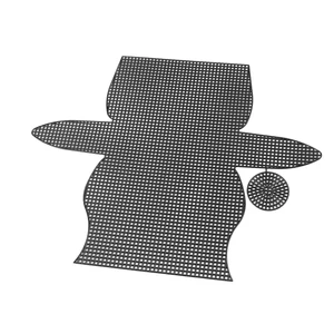 Műanyag kanava hímzés, táskakészítés - 15 x 7,5 x 4 cm - fekete Műanyag kanava hímzés, táskakészítés - 15 x 7,5 x 4 cm - fekete