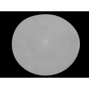 Műanyag kanava modern hímzéshez - kör 24 cm fehér