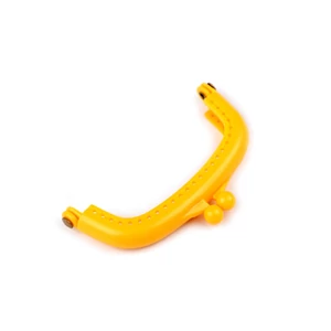 Műanyag pénztárca keret 9x7,3 cm - sárga