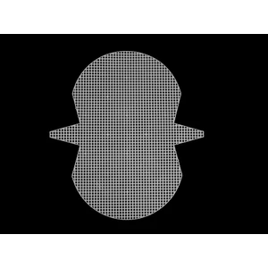 Műanyag kanava hímzés, táskakészítés - 17 x 11,5 x 3 - fehér Műanyag kanava hímzés, táskakészítés - 17 x 11,5 x 3 - fehér