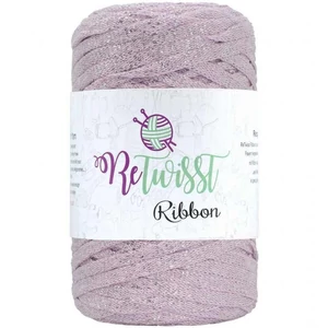 Retwisst CSILLOGÓ szalagfonal Ribbon - Babarózsa-ezüst Retwisst CSILLOGÓ szalagfonal Ribbon - Babarózsa-ezüst
