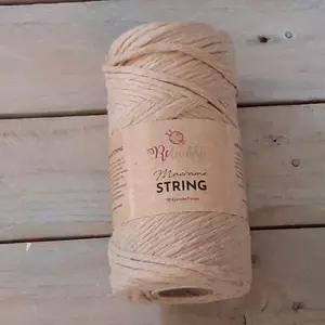 ReTwisst String - makraméfonal 3 mm - bézs