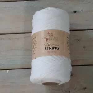 ReTwisst String - makraméfonal 5 mm - fehér