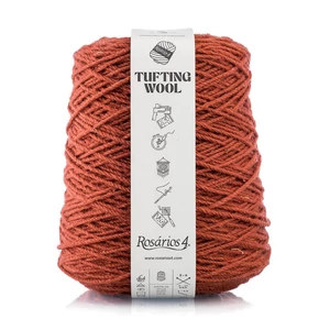Rosários4 Tufting fonal 100% gyapjú - RÓKAVÖRÖS