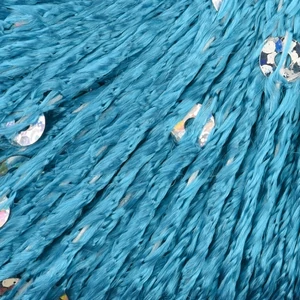 Venera flitteres fonal – 261 – Türkisz ezüst flitterrel