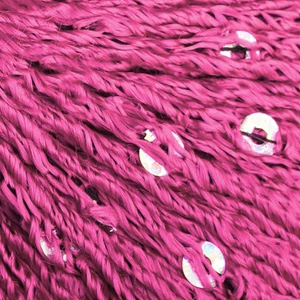 Venera flitteres fonal – 3551 – Hot pink ezüst flitterrel