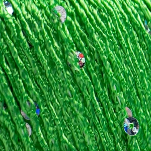 Venera flitteres fonal – 7241 – Fűzöld ezüst flitterrel